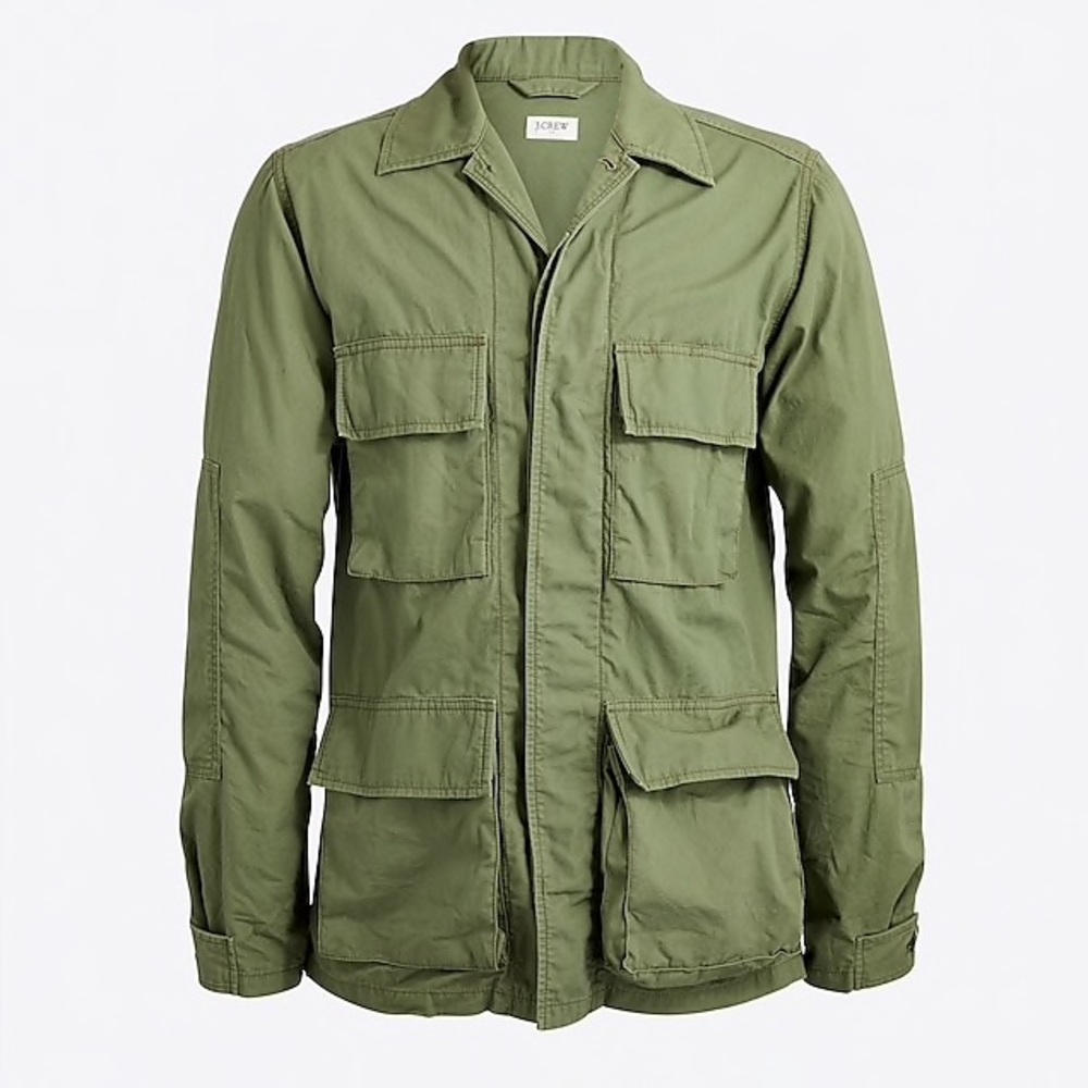 J. Crew Field Jacket in Olive Green